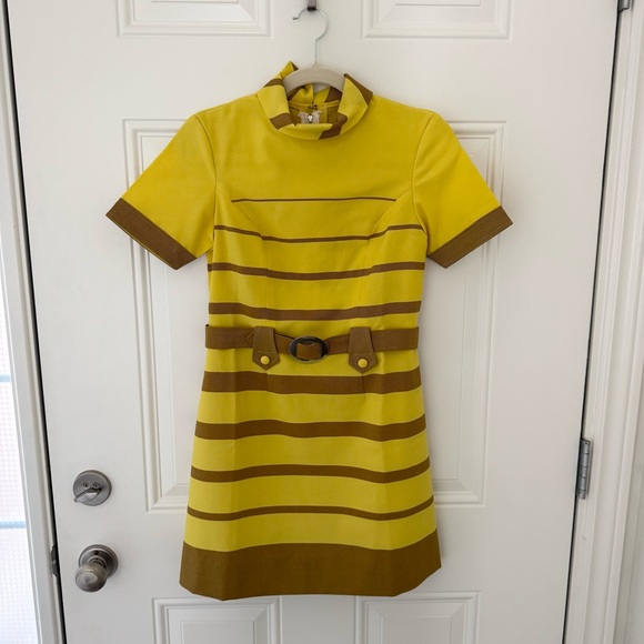 Vintage Dresses & Skirts - Vintage striped mod dress